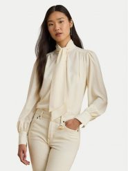 LAUREN RALPH LAUREN Koszula 200P14083001 Beżowy Relaxed Fit. Brązowe koszule damskie Lauren Ralph Lauren, m, bez wzorów, z syntetyku, biznesowe, bez kołnierzyka, bez ramiączek. Za 819.99 zł.