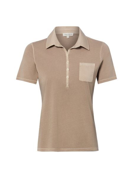 Marc O'Polo koszulka polo Kobiety Bawełna brązowy, XS. Brązowe bluzki sportowe damskie Marc O´Polo, xs, z bawełny, bez kołnierzyka, bez ramiączek. Za 179.95 zł.