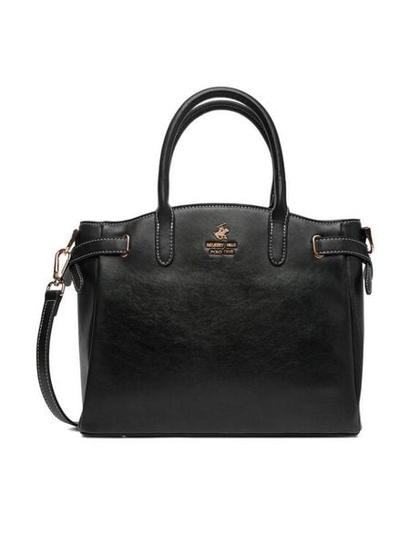 Beverly Hills Polo Club Torebka EO-BHPC-C-009-09 Czarny. Czarne torebki klasyczne damskie Beverly Hills Polo Club, bez wzorów, z materiału, bez dodatków. Za 269.99 zł.