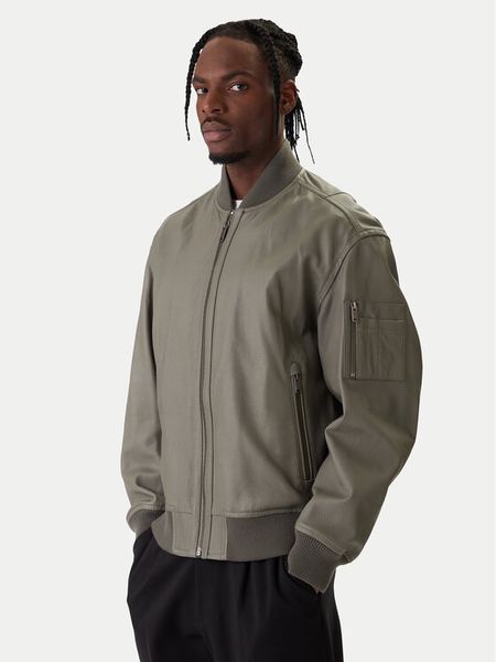 BOSS Kurtka skórzana Jakri 50552151 Szary Regular Fit. Szare kurtki męskie Boss, m, bez wzorów, ze skóry, bez kaptura. Za 2,199.00 zł.