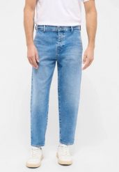 Męskie Spodnie Jeansowe Mustang Style Toledo Loose Denim Blue 1016345 5000 313. Niebieskie spodnie materiałowe męskie Mustang, bez wzorów, z denimu. Za 219.99 zł.