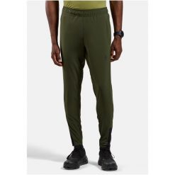 Spodnie męskie ODLO Pants regular length ZEROWEIGHT. Zielone spodnie materiałowe męskie Odlo, bez wzorów, z elastanu. Za 399.99 zł.