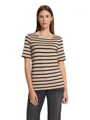 Betty Barclay Koszulka w kolorze beżowym rozmiar: 44. Brązowe t-shirty damskie Betty Barclay, bez wzorów, bez kołnierzyka. Za 56.79 zł.