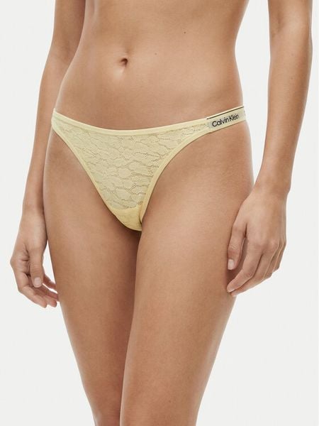 Calvin Klein Underwear Stringi LV00QD5154 Biały. Białe stringi damskie Calvin Klein Underwear, xs, bez wzorów, z syntetyku. Za 79.99 zł.