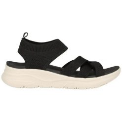 Sandały damskie Whistler Acerra. Białe sandały damskie WHISTLER, bez wzorów, z materiału, bez obcasa. Za 245.00 zł.