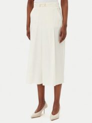 TWINSET Spódnica trapezowa 251TT202C Beżowy Regular Fit. Brązowe spódniczki damskie Twinset, bez wzorów, z bawełny, trapezowe. Za 439.99 zł.