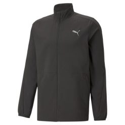 Męska tkana kurtka do biegania RUN FAVOURITE PUMA Black. Czarne kurtki treningowe męskie Puma, l, bez wzorów, do biegania. Za 220.20 zł.