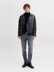 Jack & Jones Dżinsy "Mike" - Slim fit - w kolorze antracytowym rozmiar: W28/L32. Czarne jeansy męskie Jack & Jones. Za 130.99 zł.