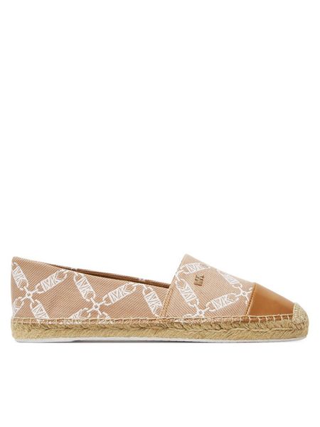 MICHAEL Michael Kors Espadryle Kendrick 40S4KNFP1Y Beżowy. Brązowe espadryle damskie MICHAEL Michael Kors, bez wzorów, z materiału, bez obcasa. Za 509.99 zł.