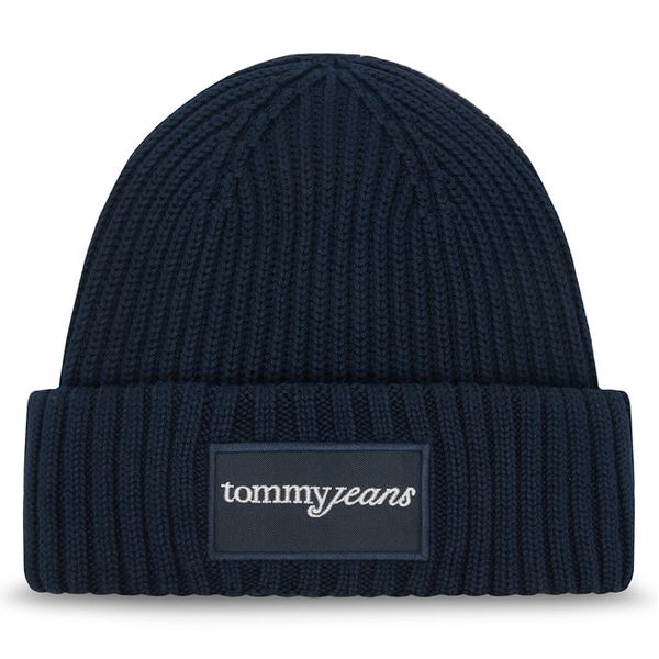 Czapka Tommy Jeans. Niebieskie czapki zimowe damskie Tommy Jeans, z jeansu. Za 199.99 zł.
