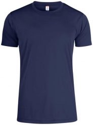 Clique Basic Active-T Junior koszulka 100% poliester UV/50 – dark navy. Niebieskie t-shirty damskie CLIQUE, m, bez wzorów, z poliesteru, bez kołnierzyka. Za 89.02 zł.