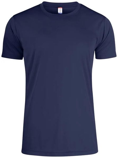 Clique Basic Active-T Junior koszulka z poliestru UV/50 – dark navy. Niebieskie t-shirty damskie CLIQUE, bez wzorów, z dzianiny, bez kołnierzyka. Za 89.02 zł.