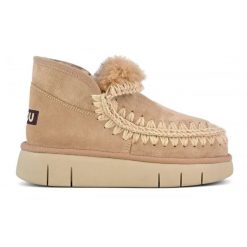MOU Eskimo Bounce Sneaker Śniegowce damskie. Brązowe śniegowce damskie Mou, z materiału. W wyprzedaży za 823.99 zł.
