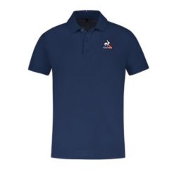 Koszulka polo do tenisa męska ESS Polo SS N°2 M. Niebieskie koszulki polo męskie Le Coq Sportif, m, bez wzorów, bez ramiączek. W wyprzedaży za 225.85 zł.