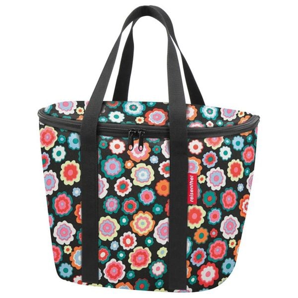 Torba termiczna do koszyków na kierownicę KLICKfix, happy flowers. Shopper bag damskie KLICKFIX, bez wzorów, bez dodatków. Za 281.50 zł.