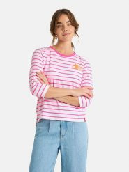 LIEBLINGSSTÜCK Koszulka "Hera" w kolorze różowo-białym rozmiar: XL. Białe t-shirty damskie LIEBLINGSSTÜCK, xl, bez wzorów, bez kołnierzyka. Za 185.45 zł.