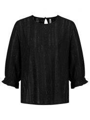 Sublevel Bluzka w kolorze czarnym rozmiar: S. Czarne bluzki damskie Sublevel, s, bez wzorów, bez kołnierzyka, bez ramiączek. Za 69.75 zł.
