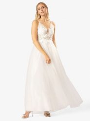 APART Sukienka w kolorze białym rozmiar: 34. Białe sukienki damskie Apart, bez wzorów, z koronki, bez kołnierzyka, bez ramiączek, maxi. Za 217.99 zł.