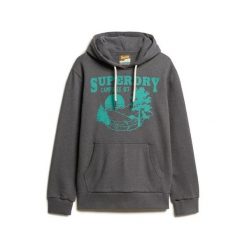 Bluza z kapturem z wzorem Superdry Outdoor. Szare bluzy z kapturem męskie Superdry., m, z materiału. Za 380.00 zł.