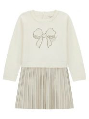 Guess Sukienka codzienna K6YK09 Z0821 Kremowy Regular Fit. Białe sukienki dziewczęce Guess, z aplikacjami, z wiskozy, bez ramiączek. Za 294.99 zł.