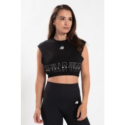 Albion Duże rozmiary Crop Top - Czarny. Czarne topy sportowe damskie GORILLA WEAR, s, bez wzorów, bez ramiączek. Za 149.00 zł.