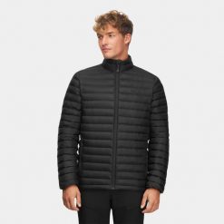 Kurtka męska puchowa Pro Alpinus Gilgit. Czarne kurtki męskie Alpinus, m, bez wzorów, z puchu, bez kaptura. Za 409.99 zł.