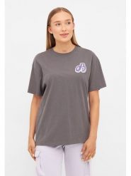 Bench Koszulka "Gauff" w kolorze antracytowym rozmiar: 40. Czarne bluzki damskie Bench, bez wzorów, z bawełny, bez kołnierzyka. Za 73.99 zł.