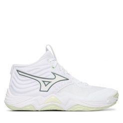 Buty halowe Mizuno. Białe buty sportowe na co dzień damskie Mizuno, bez wzorów, mizuno wave. Za 729.99 zł.