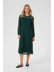 Kaffe Sukienka w kolorze zielonym rozmiar: XS. Zielone sukienki damskie Kaffe, na co dzień, xs, bez wzorów, z koronki, bez kołnierzyka, bez ramiączek, midi, proste. Za 173.99 zł.
