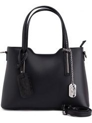 Anna Morellini Skórzana torebka "Corinna" w kolorze czarnym - 28 x 22 x 8 cm rozmiar: onesize. Czarne torebki klasyczne damskie Anna Morellini, bez wzorów, z materiału, bez dodatków. Za 304.99 zł.