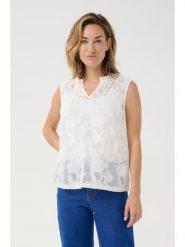 Cream Top w kolorze kremowym rozmiar: 38. Brązowe topy damskie Cream, bez wzorów, z koronki, bez kołnierzyka. Za 109.78 zł.