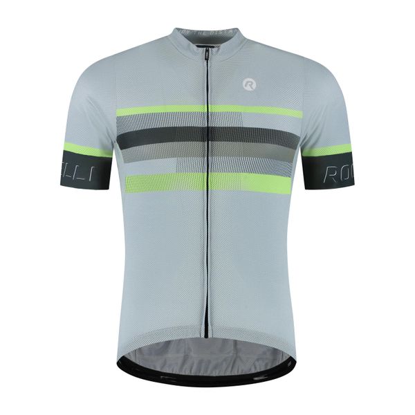 Koszulka kolarska męska Rogelli Hero II. Zielone t-shirty sportowe męskie Rogelli, na lato, m, z elastanu, bez ramiączek, rowerowe. Za 345.00 zł.