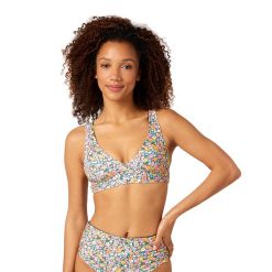 Góra od stroju kąpielowego Rip Curl Afterglow Ditsy Halter Revo 3282. Bikini damskie Rip Curl, bez wzorów. Za 98.99 zł.