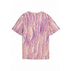 Młodzieżowa koszulka Essentials Nature 2.0 PUMA Pink Fruit. Czerwona bluzki damskie Puma, m, bez wzorów, z gumy, bez kołnierzyka. Za 109.00 zł.