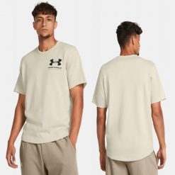 T-Shirt Koszulka Męska Under Armour Sportowa. Brązowe t-shirty męskie Under Armour, m, bez wzorów, bez kołnierzyka. Za 249.99 zł.