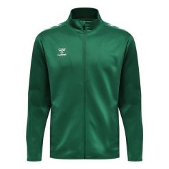 Kurtka z dresu Hummel Core Xk. Zielone kurtki treningowe męskie HUMMEL, bez wzorów, z dresówki. Za 199.40 zł.