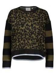 Scotch & Soda Sweter w kolorze czarno-oliwkowym rozmiar: S. Brązowe swetry klasyczne damskie Scotch & Soda, s, bez kołnierzyka. Za 187.99 zł.