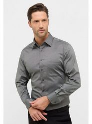 Eterna Koszula - Modern fit - w kolorze antracytowym rozmiar: 39. Czarne koszule męskie Eterna, bez wzorów, z bawełny, bez kołnierzyka, bez ramiączek. Za 95.69 zł.