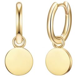 Glanzstücke München Kolczyki Okrag z Srebro wysokiej próby w Żółte złoto Kolczyki koła 1 ct Damski. Żółte kolczyki damskie Glanzstücke München, pozłacane. Za 219.99 zł.
