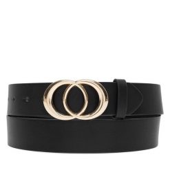 Pasek Damski Jenny Fairy. Czarne paski damskie Jenny Fairy, bez wzorów. Za 39.99 zł.