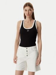 KARL LAGERFELD Szorty jeansowe B2W10048 Kremowy Loose Fit. Białe szorty damskie Karl Lagerfeld, bez wzorów, z bawełny. Za 649.99 zł.