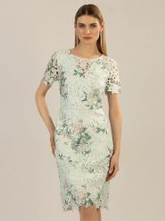 APART Sukienka w kolorze jasnozielonym rozmiar: 34. Zielone sukienki damskie Apart, bez wzorów, z koronki, bez kołnierzyka, bez ramiączek, midi. Za 209.82 zł.