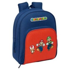 Plecak z boczną kieszenią na butelkę Safta Super Mario Bros Mamma Mia. Czerwone plecaki damskie safta, bez wzorów. Za 238.00 zł.