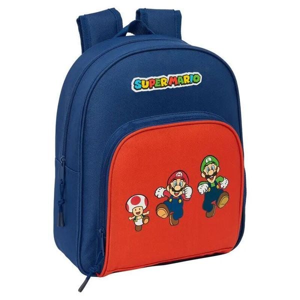 Plecak z boczną kieszenią na butelkę Safta Super Mario Bros Mamma Mia. Czerwone plecaki damskie safta, bez wzorów. Za 140.45 zł.