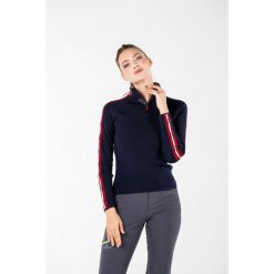 Sweter turystyczny damski Woolona 100% Merino. Niebieskie swetry klasyczne damskie WOOLONA, xl, z wełny, bez kołnierzyka. W wyprzedaży za 648.00 zł.