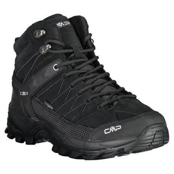 Buty trekkingowe CMP Rigel Waterproof. Czarne buty trekkingowe męskie CMP, z materiału, bez zapięcia, trekkingowe. Za 399.00 zł.