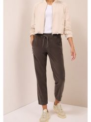Cecil Spodnie w kolorze ciemnobrązowym rozmiar: XS/L28. Brązowe spodnie materiałowe damskie Cecil, bez wzorów, z materiału. Za 148.26 zł.