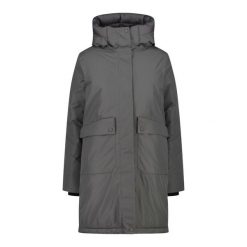 Parka damska z kapturem CMP. Czarne parki damskie CMP, bez wzorów, z softshellu. Za 674.20 zł.