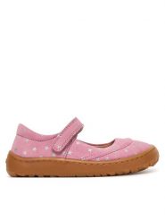 Froddo Baleriny Barefoot Mary J G3140195-4 S Różowy. Czerwone baleriny dziewczęce Froddo, bez wzorów, ze skóry. Za 329.99 zł.