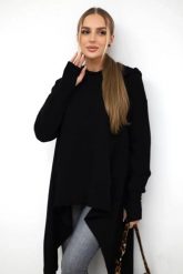 Bluza rozkloszowana u dołu czarna. Czarne bluzy z kapturem damskie KESI, l, z bawełny. Za 238.37 zł.
